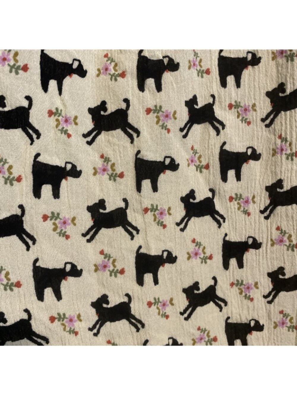 natural life mimi patchwork pants M palazzo puppies patchwork - Picture 3 of 8